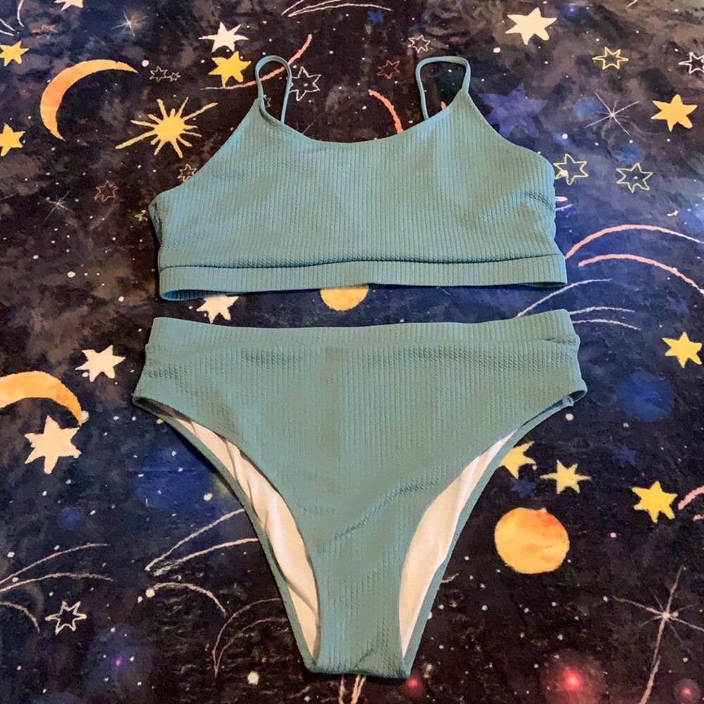 Teal Bikini Swim Suit PLUS 4X
